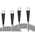 thumbnail image 1 of 6ft and 10ft Long PD USB-C Cables for Kyocera DuraForce Pro 3 Phone - Fast Charge TYPE-C to TYPE-C Cord Power Wire USB-C to USB-C Data Sync P2O Compatible With DuraForce Pro 3 (2023) Model, 1 of 6