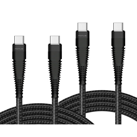 6ft and 10ft Long PD USB-C Cables for Nokia G90/G100 - Fast Charge TYPE-C to TYPE-C Cord Power Wire USB-C to USB-C Data Sync High Speed for Nokia G90/G100