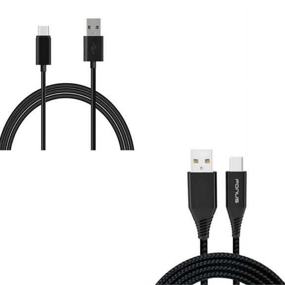 6ft and 10ft Long USB-C Cable Fast Charger Cord TYPE-C Power Wire A7N for TCL 20S, Signa, 10L, 20 SE,Pro 5G, 10 Pro,5G UW - UniHertz Titan - Vankyo MatrixPad S10 - Wiko Ride 3
