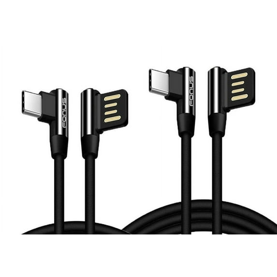 6ft and 10ft Long USB-C Cable for Samsung Galaxy Tab A7/A8/A9/A9 Plus/A7 Lite Tablets - Angle Cord for Gaming Fast Charge Type-C Power Wire 90 Degree for Galaxy Tab A7/A8/A9/A9 Plus/A7 Lite Models