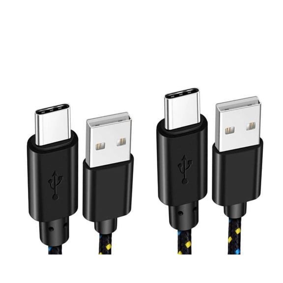6ft and 10ft Long USB-C Cables for Amazon Fire HD 10 Kids (13th Gen 2023), Fire Max 11 (13th Gen 2023) - Fast Charge TYPE-C Cord Power Wire Data Sync Braided High Speed