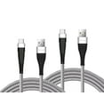 thumbnail image 1 of 6ft and 10ft Long USB-C Cables for Nokia C300, G100, C110, G310 5G Phones - Fast Charge TYPE-C Cord Power Wire Data Sync Braided L5Z for Nokia C300, G100, C110, G310 5G Models, 1 of 6
