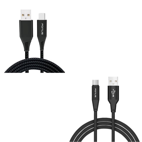 6ft and 10ft USB Cable Charger Power Cord Type-C Wires Y4E for Samsung Galaxy S10e S10 Plus S8 active 5G Note 9 8 A9 A50 - Sonim XP3 - Sony Xperia XZs XZ3 XZ1 XA1 L1 - Xiaomi Mi Mix 2 9