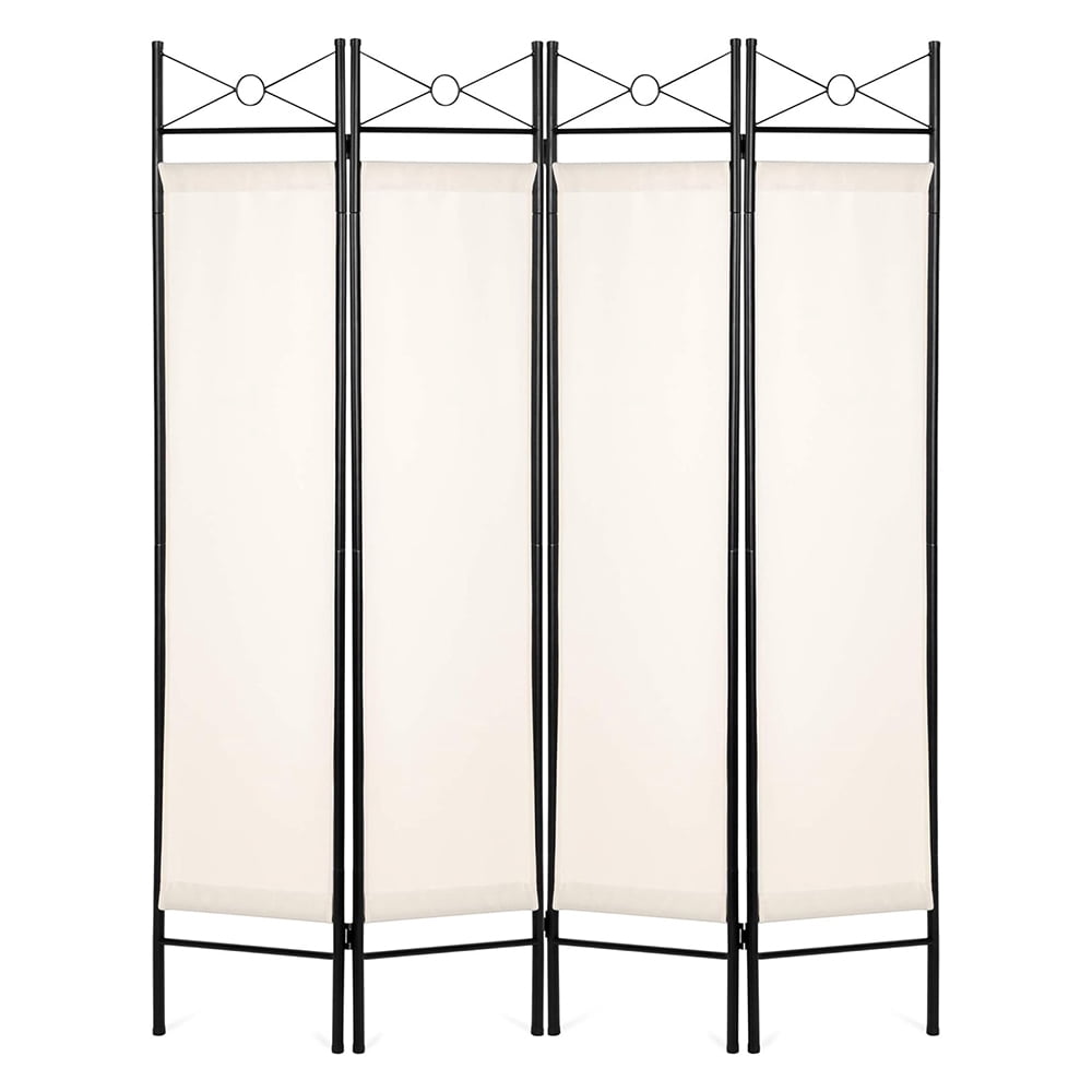 Multi Purpose Roon Divider 6ft 4-Panel Folding Privacy Screen Room Divider Multipurpose Decoration ...