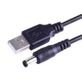 thumbnail image 1 of 6ft 5V USB TO DC 5.5mmx2.5mm  Power Cable Charging cord for wifi Router/cooling fan/speaker, 1 of 2