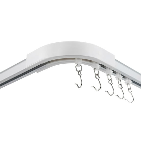 6ft-9ft Bendable Curtain Ceiling Rail Track with Hooks Curtain Rail System