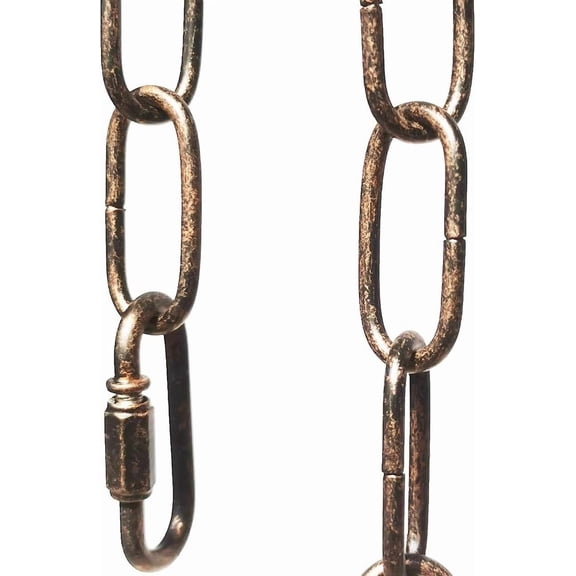 6ft Aged Bronze Finish Lighting Chain Industrial Style Deco Chain (3mm)