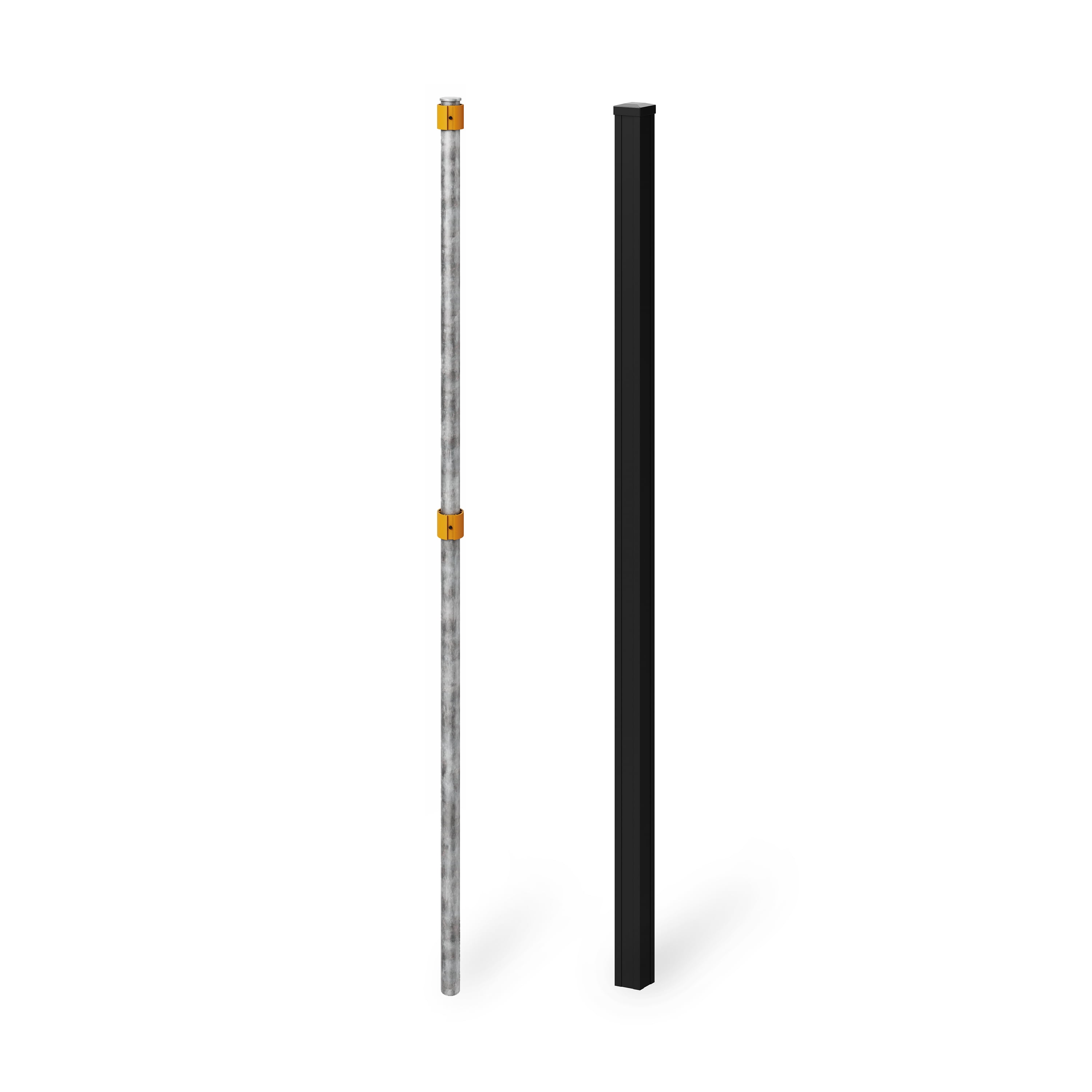 6ft Aluminum Fence Post for WamBam Privacy Fence Panel (1 Post ...