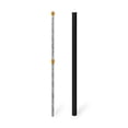 thumbnail image 1 of 6ft Aluminum Fence Post for WamBam Privacy Fence Panel (1 Post), Composite Fence System Aluminum Support, No-Dig Installation, Outdoor Fence System for Backyard Patio or Pool, Black BLI19125, 1 of 7