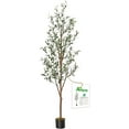 thumbnail image 1 of 6ft Artificial Bird of Paradise Tree for Home Decor, 6 Feet Faux Floor Plant Fake Silk Banana Leaf Tropical Trees with Pot for Indoor Outdoor House Living Room (6 ft Tall), 1 of 9