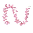 thumbnail image 1 of 6ft Artificial Cherry Blossom Vine Garland,135-Head Silk Flower Garland for Wedding Arch,Home Wall Hanging Decor, 1 of 8
