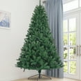 thumbnail image 1 of 6ft Artificial Christmas Tree Full Natural Spruce PVC Fir Tree Foldable Metal Stand Unlit Green, 1 of 1