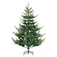thumbnail image 1 of 6ft Artificial Christmas Tree, Nordic Pine Hinged Xmas Tree with 795 Tips, Wide Steel Base, Auto Open, Realistic Branches, 1 of 9
