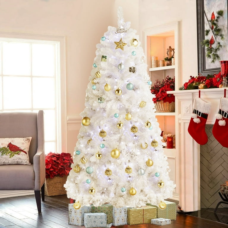 White christmas tree in store discount