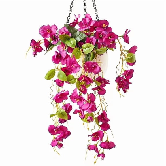 6ft Artificial Iris Flower Vine Hanging Silk Plant for Wall Decor