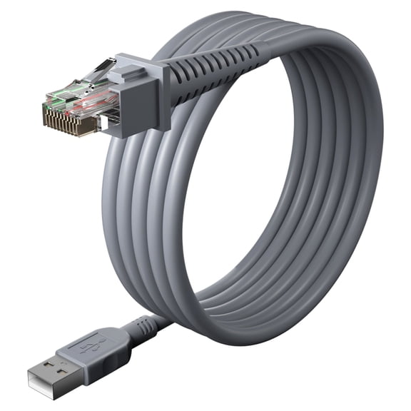 6ft Barcode Scanner USB Cable GD4130 Cable for Datalogic GD4500 Cable GD4310 GD4300 GD4330 GD4410 GD4430 GD4400 GPS4490 GD4590 GD4590-BK GD4590BK QD2131 QD2430 GD4590HD GD4590 GD4132 Cord