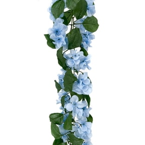 6ft. Blue Hydrangea Chain Garland by Ashland - Faux Hanging Garland Vine for Home Decor - Bedroom - Parties - Weddings - Indoor Use - 1 Pack