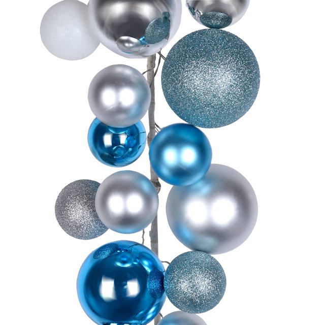 6ft. Blue & Silver Ball Garland by Ashland®Christmas Garland, Ribbon