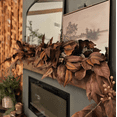 thumbnail image 1 of 6ft Brown Magnolia Leaf Garland, 1 of 6