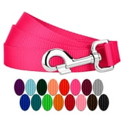 Country Brook Petz® 6ft By 1 Inch Hot Pink Heavyduty Doublehandle Nylon Leash