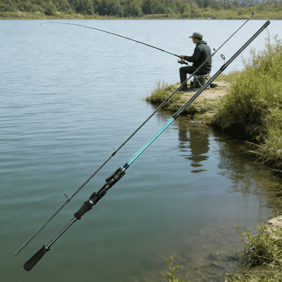 6ft Carbon Fiber Lure Rod - Casting/Spinning Dual Use, Bass-Specific Fishing Pole