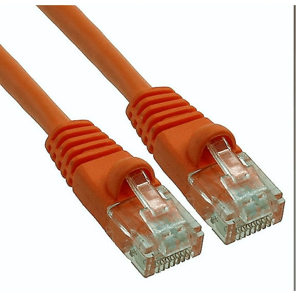 6ft Cat6 UTP 550MHz Copper Patch Cable Category 6 Unshielded Twisted Pair snagless  Molded Boots Orange