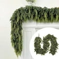 thumbnail image 1 of 6ft Christmas Garland Artificial Green Cedar Pine Garland, Realistic Cedar Garland for Fireplace Mantle Wall Indoor Outdoor Holiday Party Home Decoration, 1 of 7