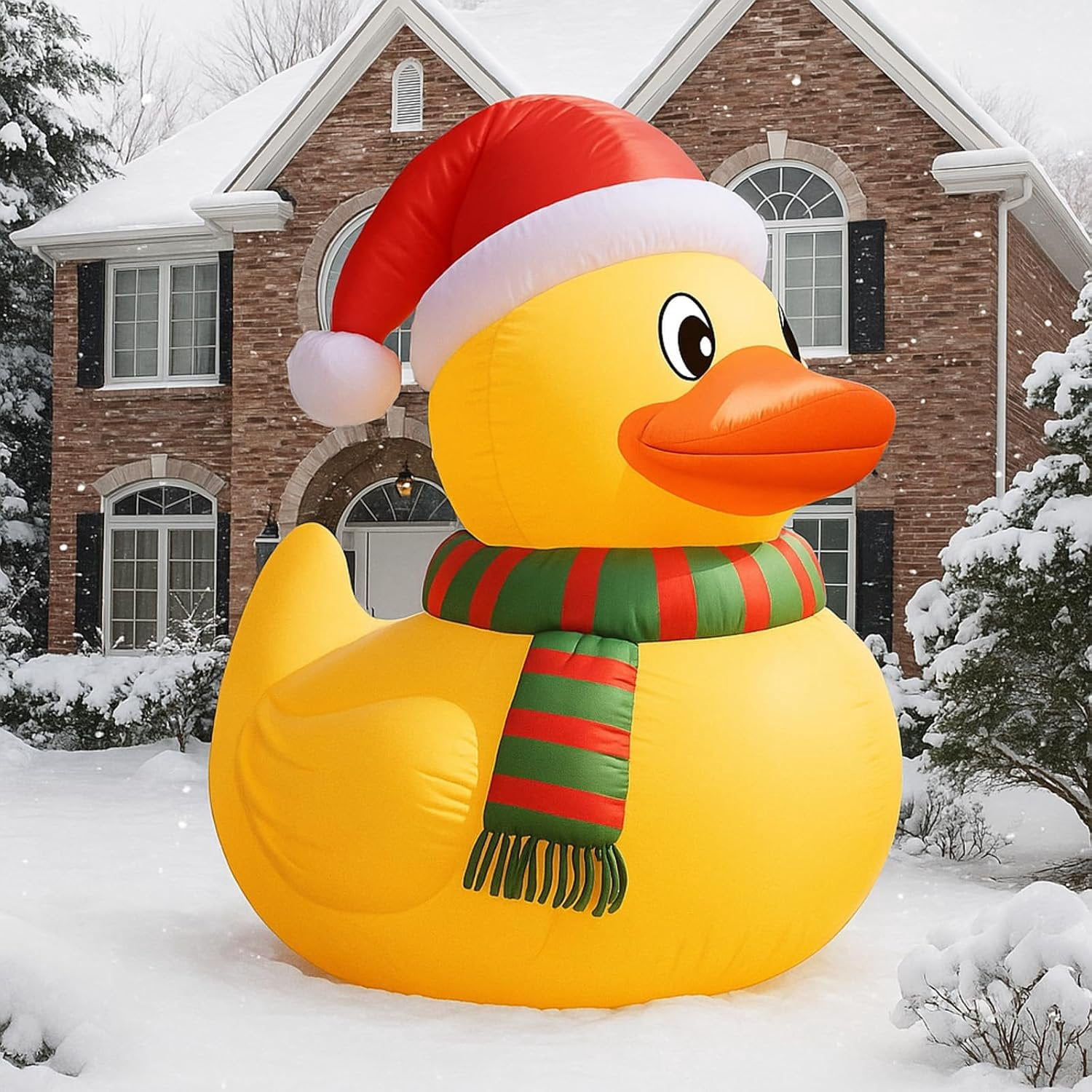 6ft Christmas Inflatable Duck LED Lights Outdoor Decoration - Walmart.com