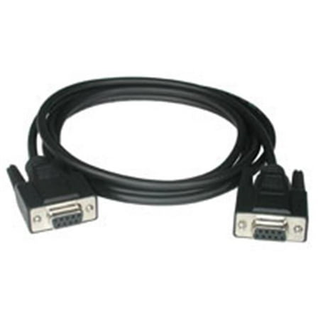 6ft DB9 F-F NULL MODEM CABLE BLACK