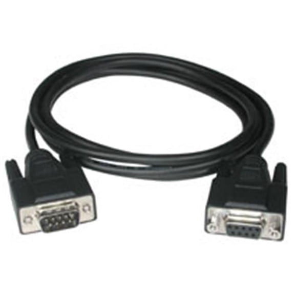 6ft DB9 M-F EXTENSION CABLE BLACK