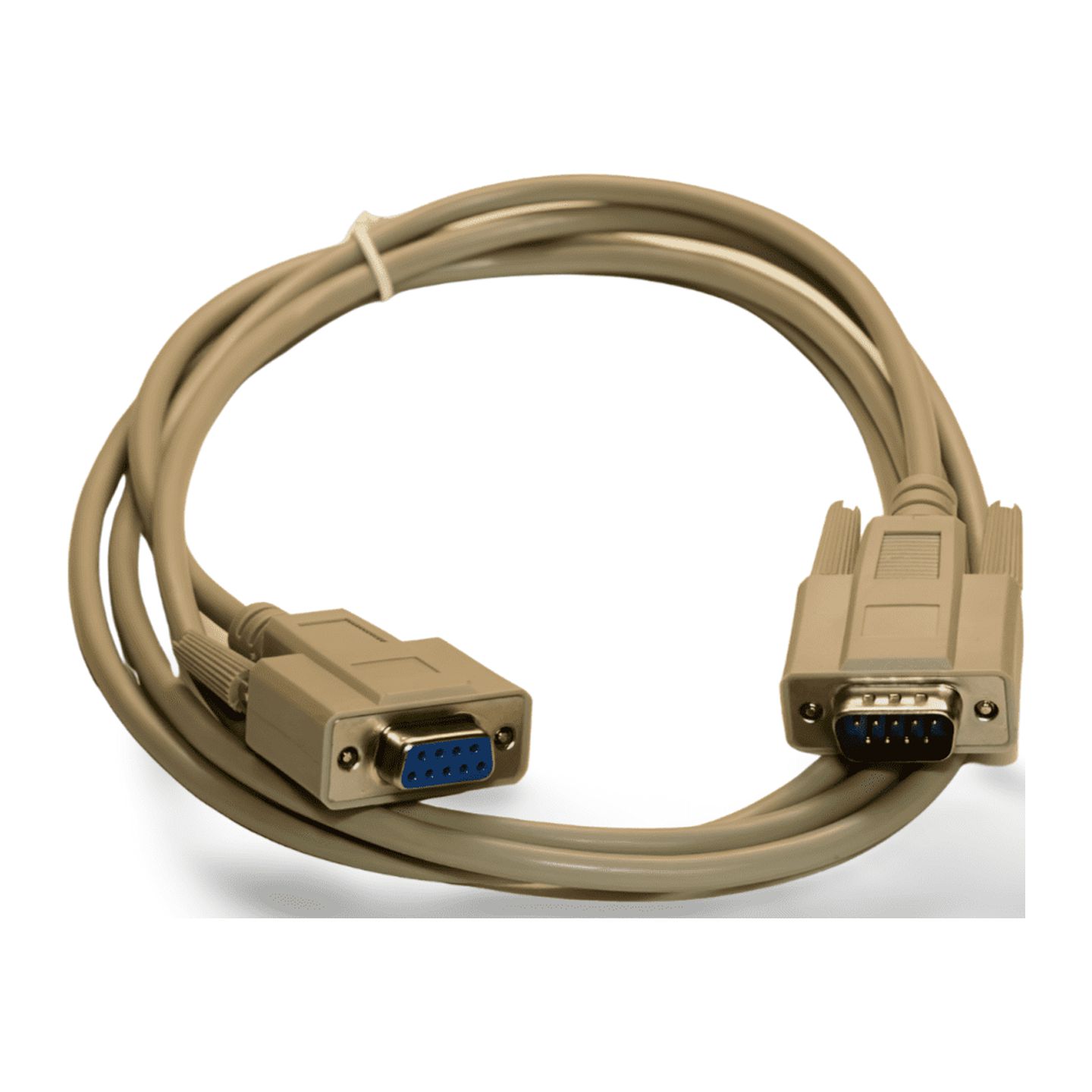 6ft DB9 Male to DB9 Female Serial Cable Extension Beige