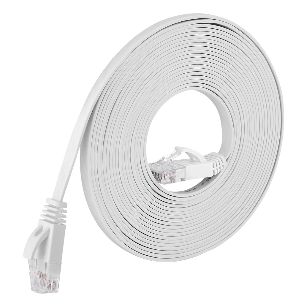6ft Ethernet Patch Cord, Flat Network Cable, High-speed Data ...