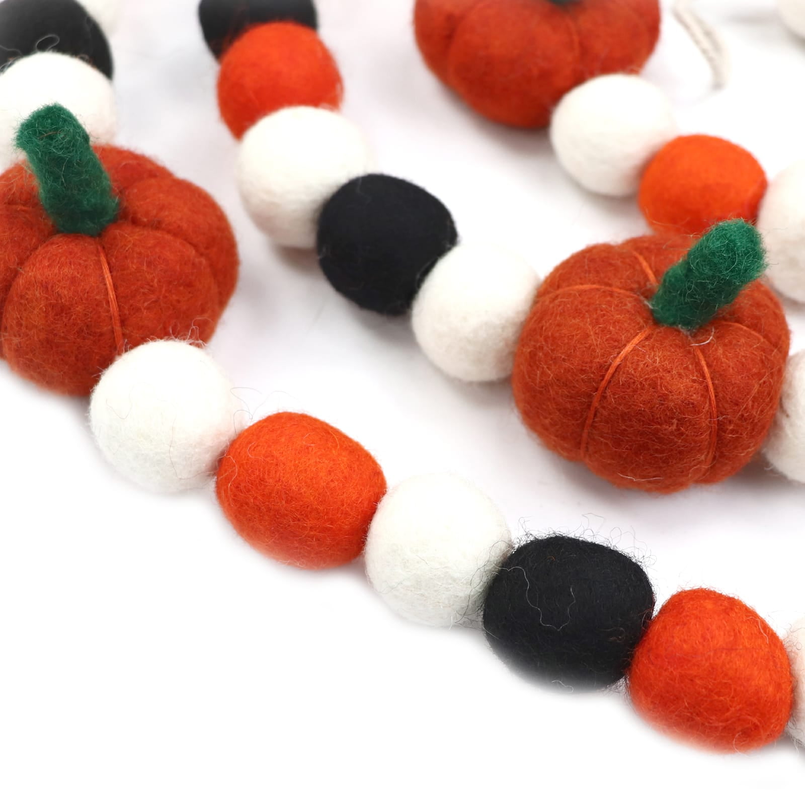 6ft. Felt Pumpkin & Pom Pom Garland by Ashland®, Halloween Decorations