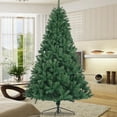 thumbnail image 1 of 6ft Fir Christmas Xmas Tree, Premium Realistic Snow Fir Artificial Christmas Tree w/Metal Stand, Easy Assembly, Decorations for Home, Festival, S7375, 1 of 6