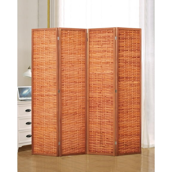 6ft Folding Privacy Screens 4-Panel Freestanding Room Dividers