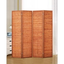 6ft Folding Privacy Screens 4-Panel Freestanding Room Dividers
