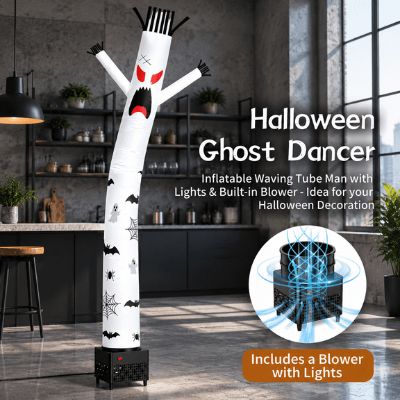 6ft Ghost Air Dancer Wacky Waving Inflatable Tube Guy With Blower