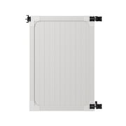 6ft H x 4ft W 1 Gate No Dig WamBam Gate Kit, White Vinyl Privacy Yard Fence Gate with Hardware Included for Yard Fence Kit, Durable Outdoor Gate for Yard or Garden, BLI19111