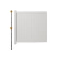 thumbnail image 1 of 6ft H x 6ft W (1 Panel + 1 Post) Permanent No Dig WamBam  Fence Kit, Durable White Vinyl Privacy Fence, BLI19110, 1 of 10