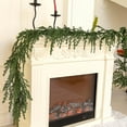 thumbnail image 1 of 6ft Handmade Christmas Garland,Cedar Artificial Greenery,Seasonal Garland for Fireplace Winter Holiday Indoor Outdoor Decoration, 1 of 16