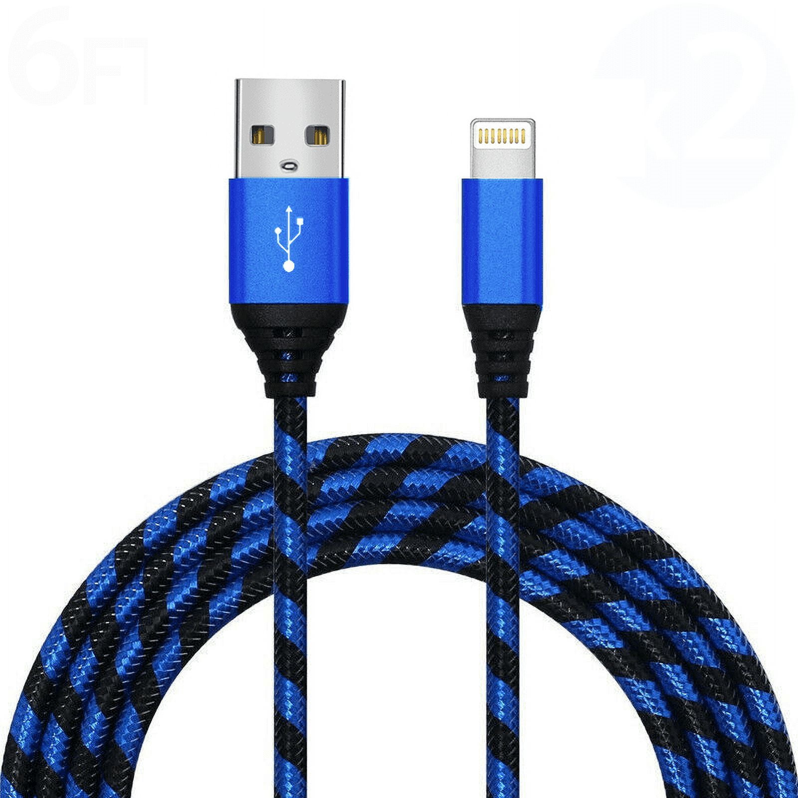 6ft Long MFI Certified Phone Charger Cable HeavyDuty Durable Braided