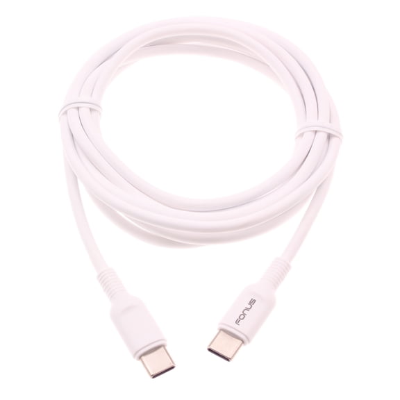 6ft Long Type-C Cable for Samsung Galaxy S23 FE Phone - PD Fast Charger Cord Power Wire Sync (USB-C to USB-C) Chord White for Samsung Galaxy S23 FE 6.4" (Fan Edition) Model