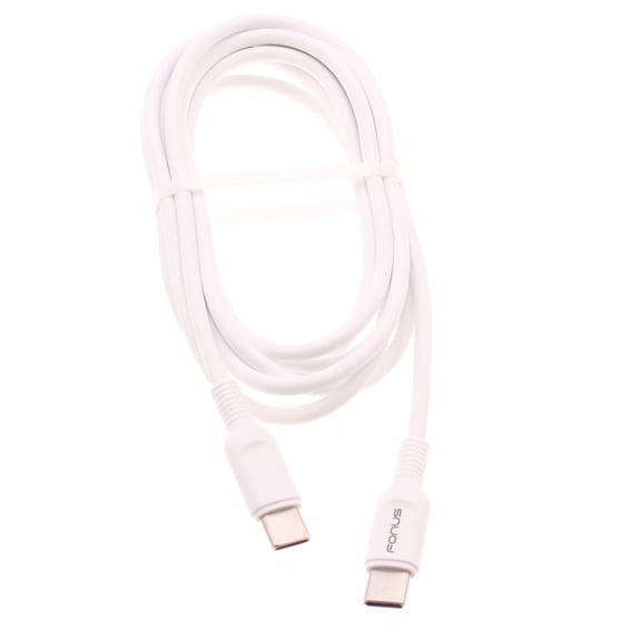 6ft Long Type-C Cable for TCL 50 LE/XE 5G/XL 5G/60/60R/K32 5G - PD Fast Charger Cord Power Wire Sync (USB-C to USB-C) Chord White