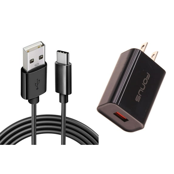 6ft Long USB-C Cable 18W Fast Home Charger for Google Pixel 9/Pro/XL - Type-C Cord USB Wall Adapter Power Wire Quick Charge QC3.0 Wall for Pixel 9/Pro/XL