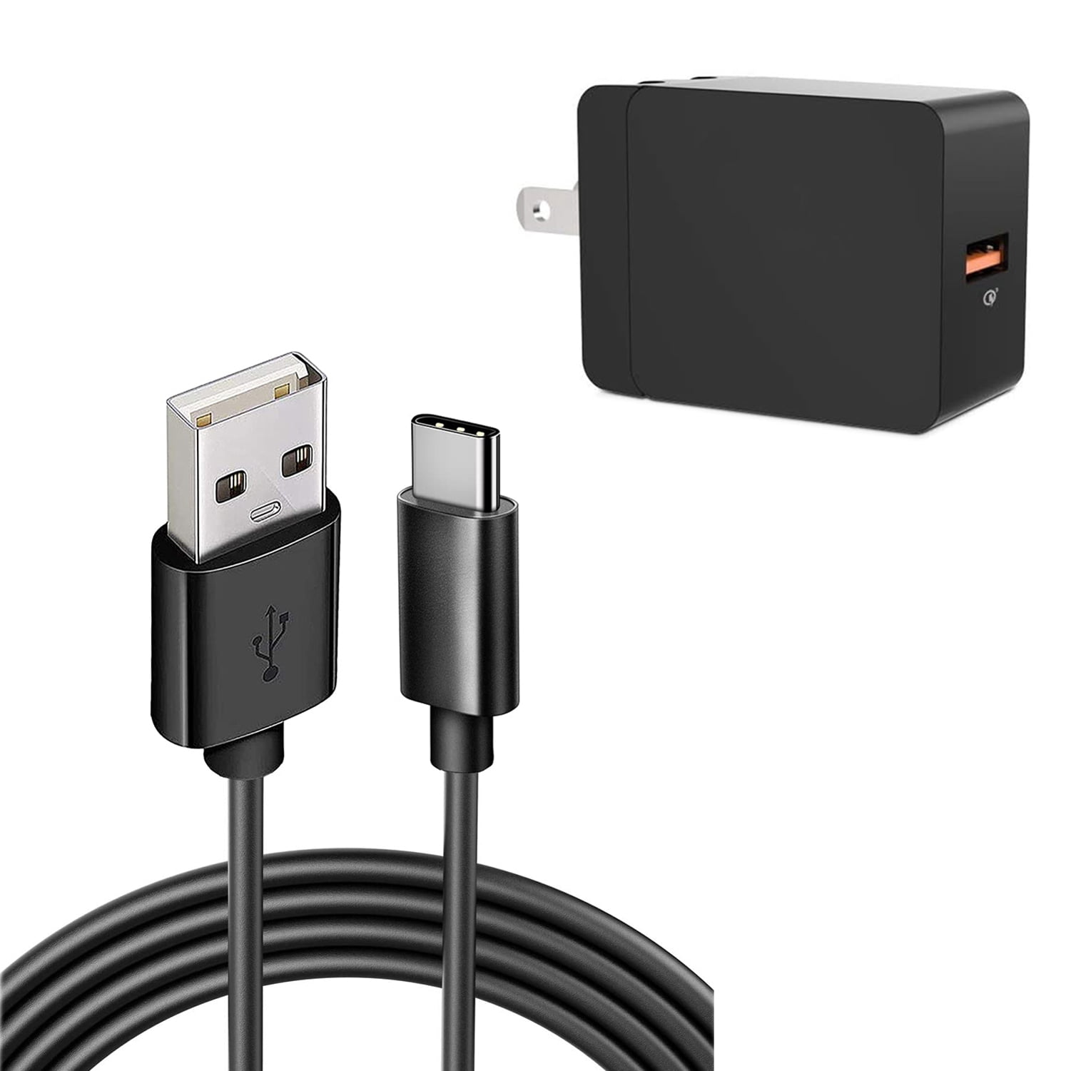 6ft Long USB-C Cable 18W Fast Home Charger for Nokia XR21, T21, X100 - Power Cord Wall AC Adapter Long Wire QC3