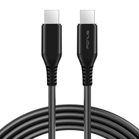 6ft Long USB-C Cable PD Fast Charger Cord for Samsung Galaxy A15 5G/A24/A25 5G/A34 5G/A35 5G/A54 5G/A55 5G - Power Wire (Type-C to Type-C) Chord Sync Black