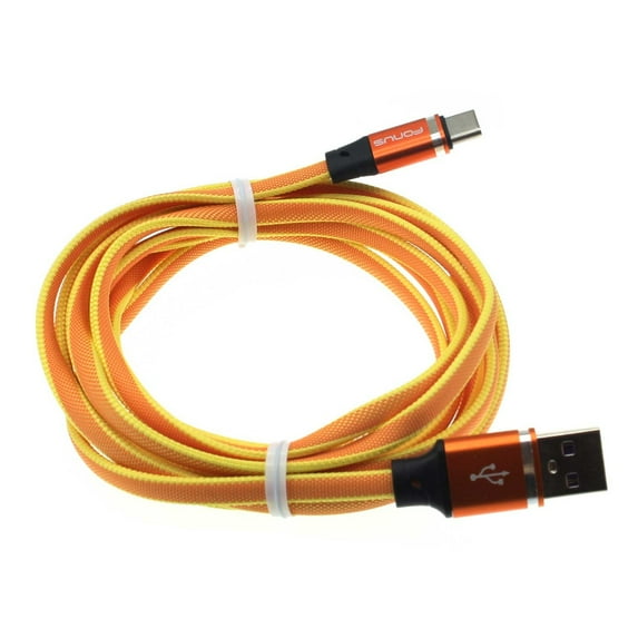 6ft Long USB-C Cable for Samsung Galaxy Tab A7/A8/A9/A9 Plus/A7 Lite Tablets - Orange Type-C Charger Cord Power Wire for Galaxy Tab A7/A8/A9/A9 Plus/A7 Lite Models