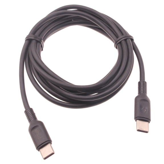 6ft Long USB-C Cable For Verve Connect, ZMax 11 - PD Fast Charger Cord Power Wire (Type-C to Type-C) Chord Sync Black for Consumer Cellular Verve Connect, ZMax 11