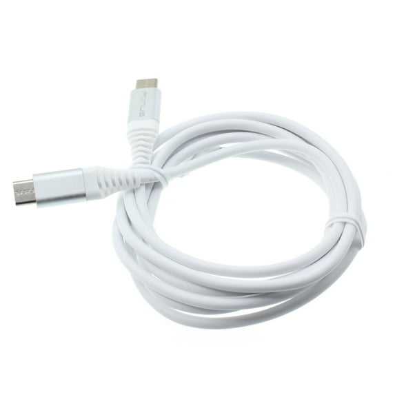 6ft Long USB-C Cable for Orbic Myra 5G UW, Magic 5G Phones - Fast Charger Cord Power Wire Type-C to Type-C Data Sync White K7P