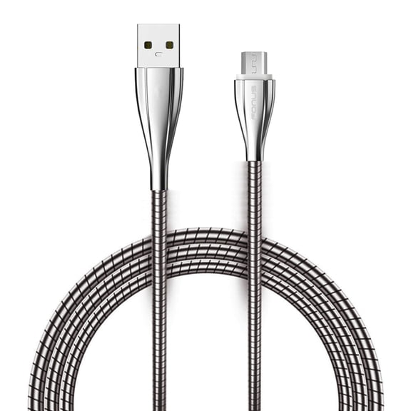 6ft Long USB Cable Charger Power Sync Cord Metal Braided Micro-USB Wire [Zinc Alloy Connectors] [Fast Charge] O7K Compatible With Samsung Galaxy Note 3 Mega 2, J7 V (2017), Sky Pro, Perx